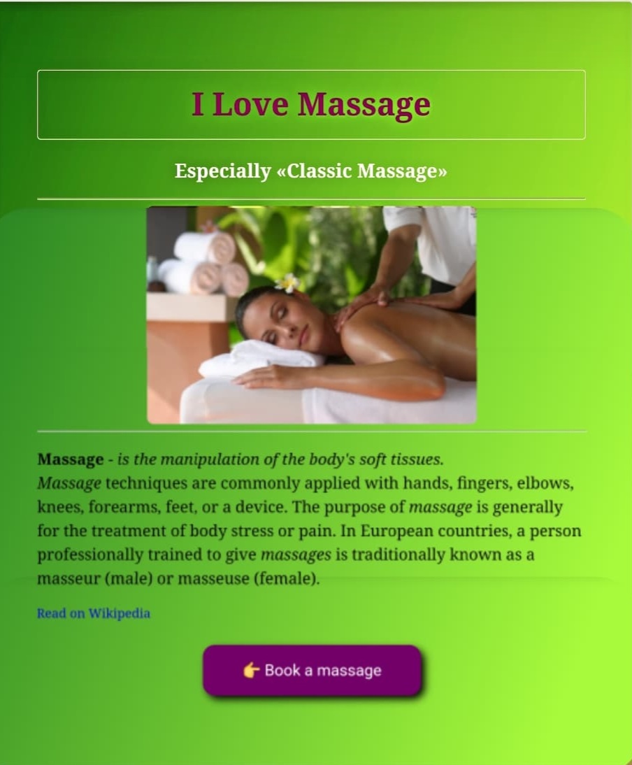 Massage App